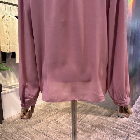 쉬폰 빅 리본 블라우스