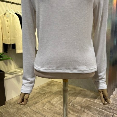 베이직 크롭 반폴라 티셔츠