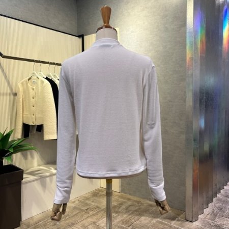 베이직 크롭 반폴라 티셔츠