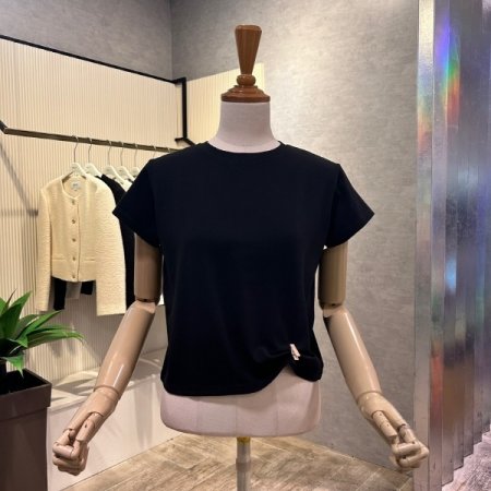 심플 크롭 티셔츠