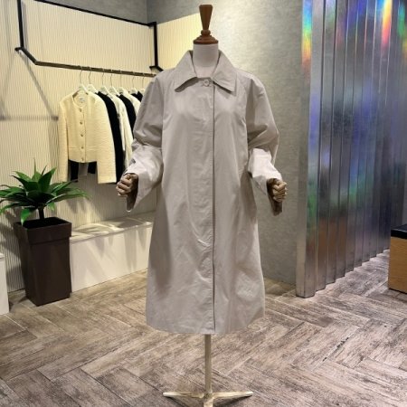 박시 카라 트렌치 코트