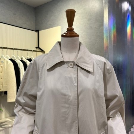 박시 카라 트렌치 코트