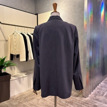 셔츠 소매 싱글 단추 재킷