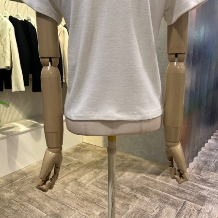 크롭 라운드 티셔츠