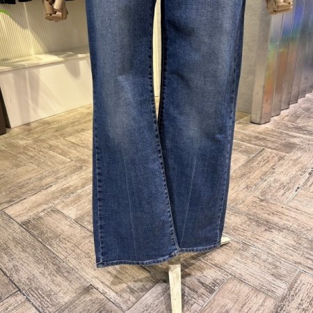 속밴딩 부츠컷 워싱 데님 팬츠