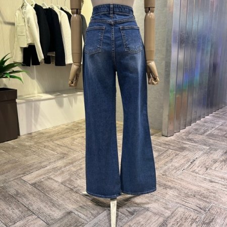 속밴딩 부츠컷 워싱 데님 팬츠