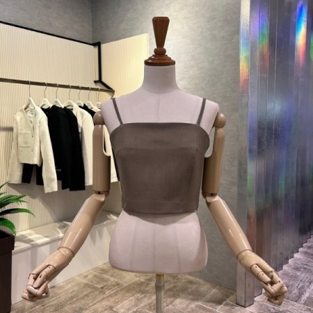 크롭 뷔스티에 블라우스