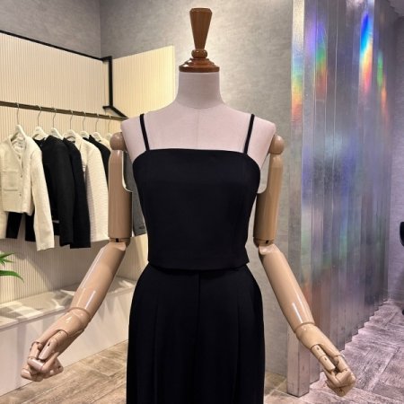 크롭 뷔스티에 블라우스