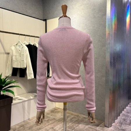 라운드 컬러 베이직 니트