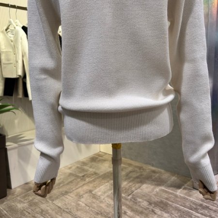 은장 버튼 골지 브이넥 가디건