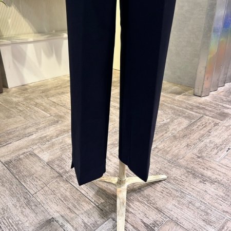 백 밴딩 캐주얼 일자 팬츠