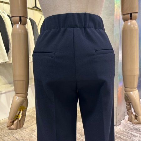 백 밴딩 캐주얼 일자 팬츠