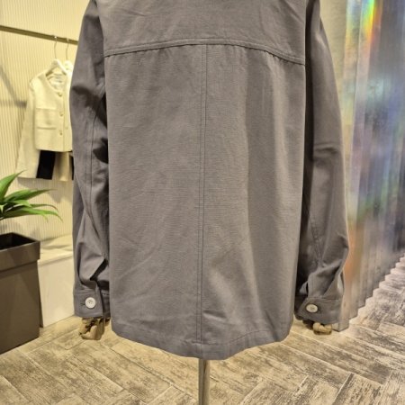 자수 포켓 면 카라 재킷