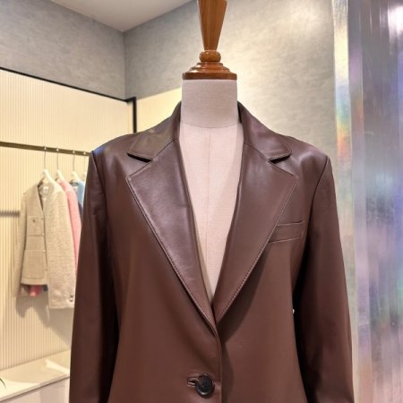 리얼 양가죽 싱글 재킷