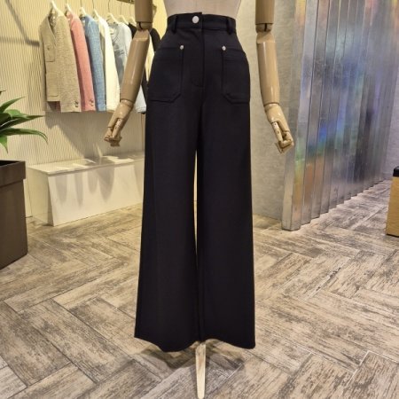 포켓 와이드 정장 팬츠