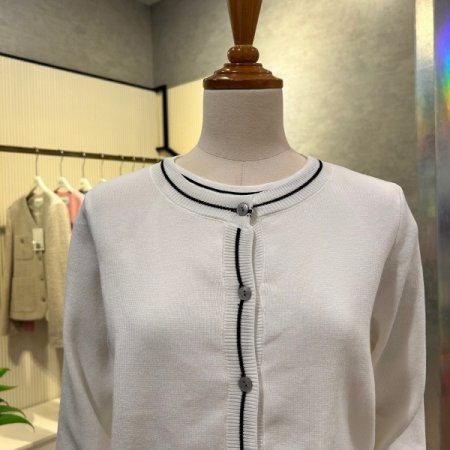 민소매 셋업 라운드 가디건