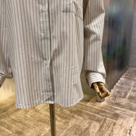 언발 나그랑 스트라이프 박시 셔츠