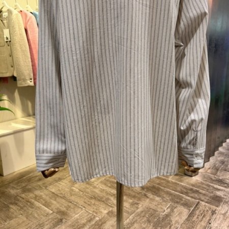 언발 나그랑 스트라이프 박시 셔츠