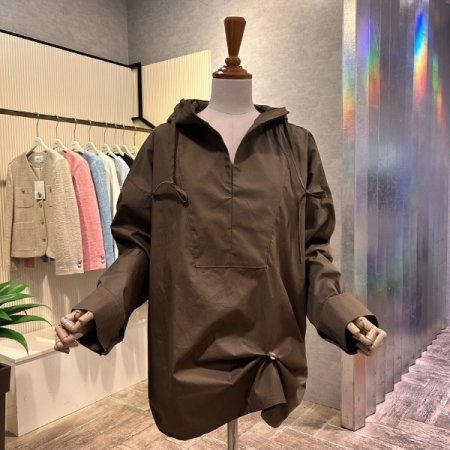 나그랑 트임 후드 셔츠