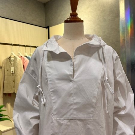 나그랑 트임 후드 셔츠