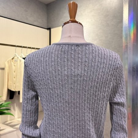 크롭 꽈베기 라인 가디건