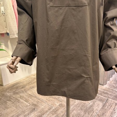 사이드 트임 나그랑 후드 셔츠