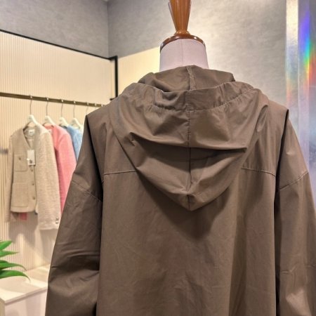 사이드 트임 나그랑 후드 셔츠