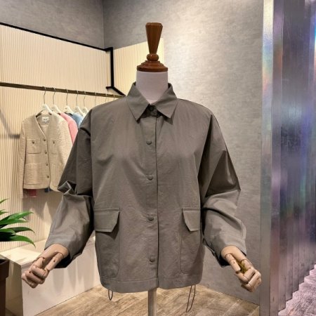 백 스트링 언발 포켓 점퍼