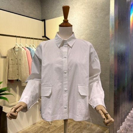 언발 포켓 백 스트링 점퍼