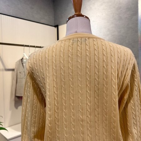 컬러 꽈배기 라운드 가디건