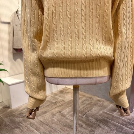 컬러 꽈배기 라운드 가디건