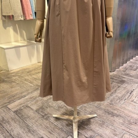 민소매 스트링 플레어 원피스