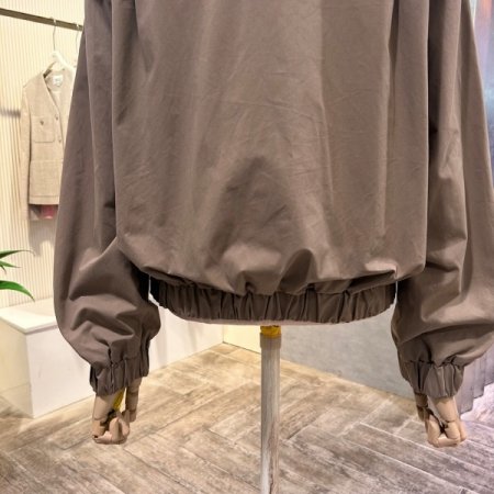 자수 레터링 지퍼 점퍼