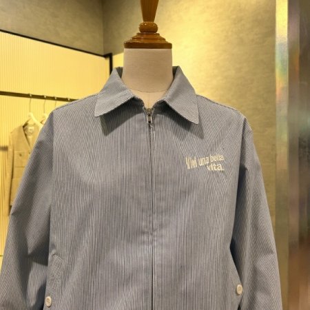 스트라이프 카라 점퍼