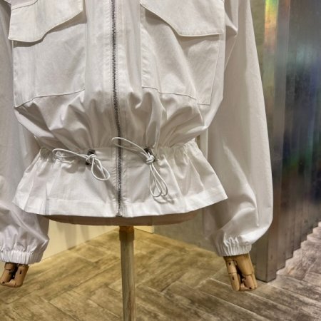 후드 스트링 지퍼 점퍼