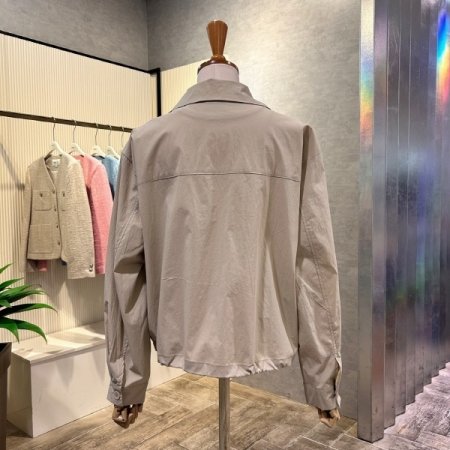 스트링 카라 단추 자켓