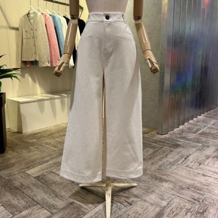 와이드 면 팬츠