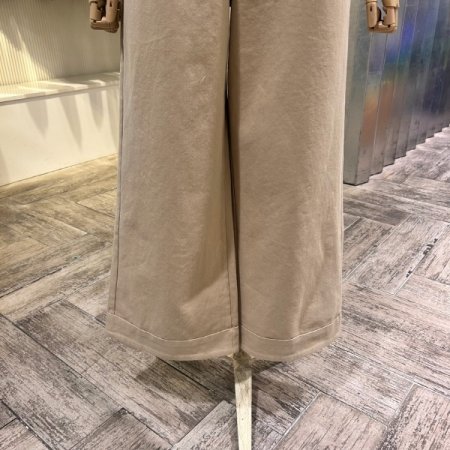 베이직 와이드 면 팬츠