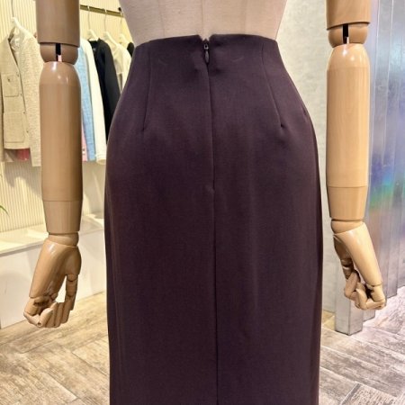 H라인 밴딩 다트 롱 스커트