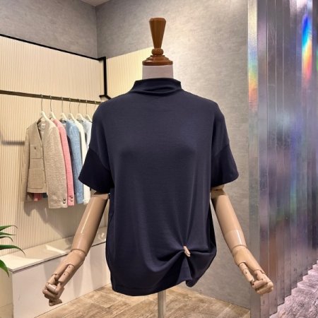 반폴라 반팔 티셔츠