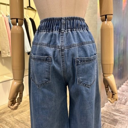 밴딩 워싱 데님 팬츠