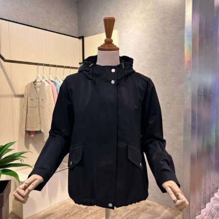 포켓 스트링 후드 점퍼