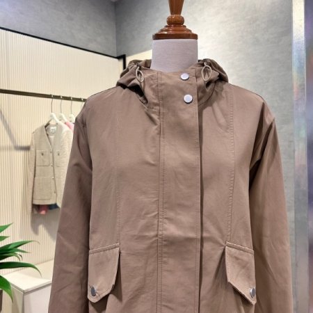 포켓 스트링 후드 점퍼