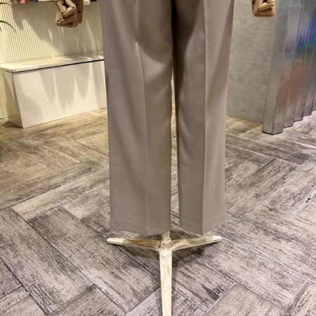 백 밴딩 캐주얼 일자 팬츠