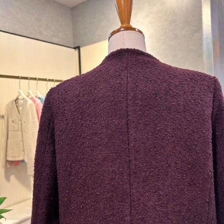 부클 트위드 자켓