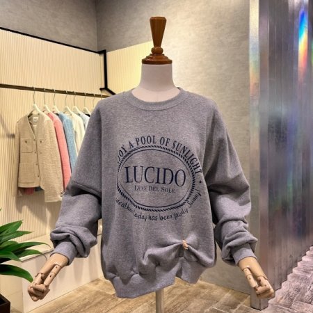 레터링 라운드 셋업 티셔츠