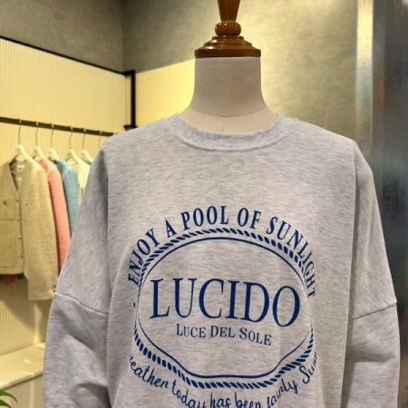 레터링 라운드 셋업 티셔츠