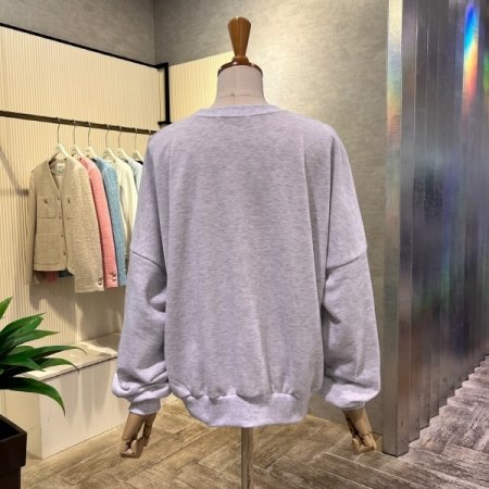 레터링 라운드 셋업 티셔츠