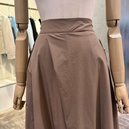 백 밴딩 셋업 포켓 치마 바지