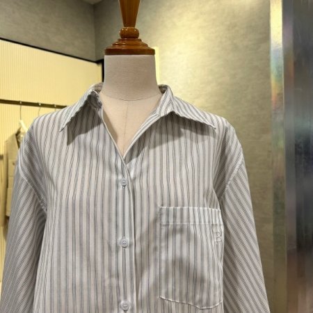 볼륨 나그랑 스트라이프 셔츠
